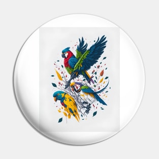 Birds of Paradise Pin