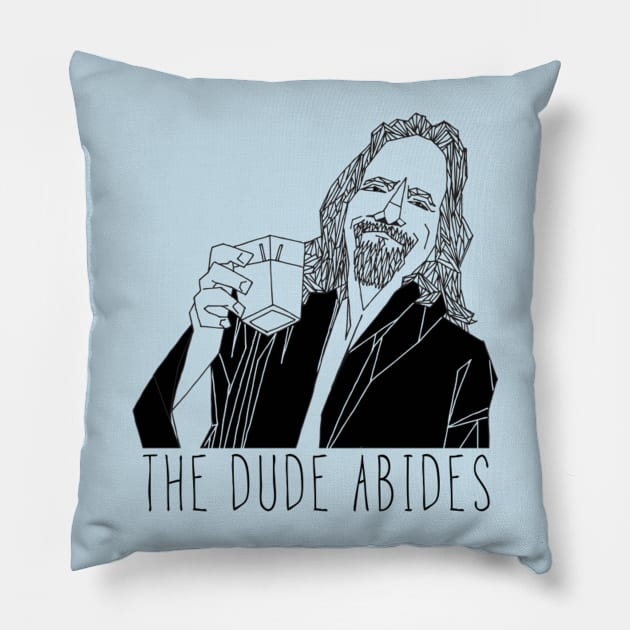 The Dude Abides Pillow by illustrationetc