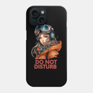 Do Not Disturb Snowboard Girl Phone Case