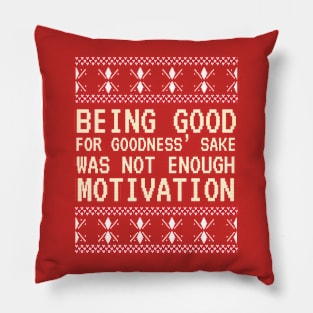 Funny christmas caption Pillow