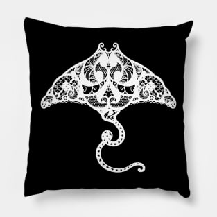 Lace ray white Pillow