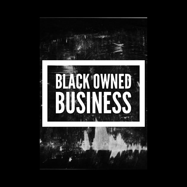 Black owned business logo badge support slogan by Butterfly Lane