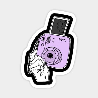 purple instax Magnet