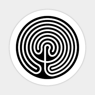 Reverse Cretan Labyrinth Magnet