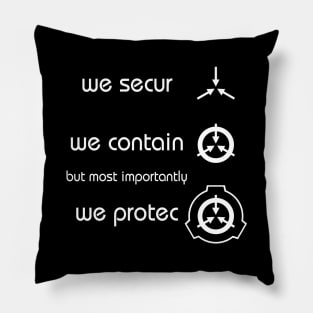 We secur, We contain... Pillow