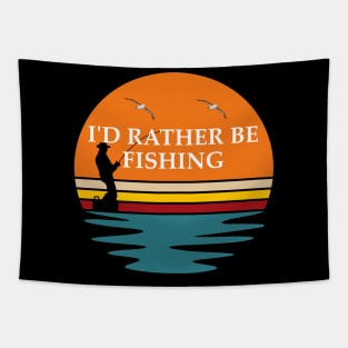 I Would Rather Be Fishing Tapestry