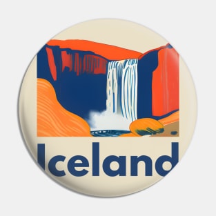 Iceland Skogafoss Pin