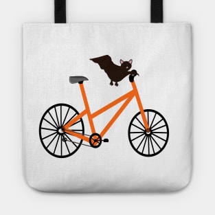 Bat On A Bicycle Tote