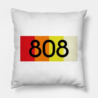 TR-808 STRIPES & FONT #5 Pillow