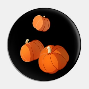 Pumpkins in Fall Autumn Holiday Pin