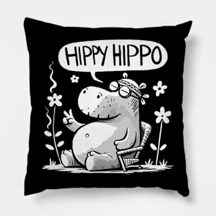 Hippy Hippo Hippotatamus Pillow