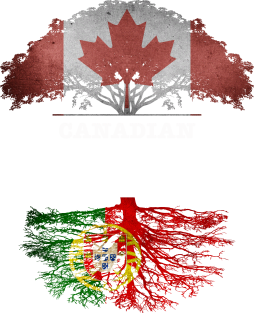 Canadian Grown With Portuguese Roots - Gift for Portuguese With Roots From Portugal Magnet