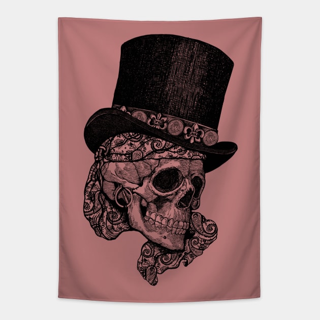 Gypsy Skull Tapestry by ZugArt01