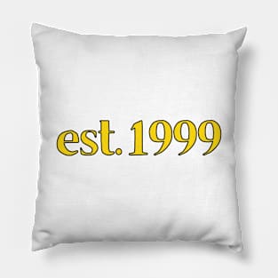 Est. 1999 Cartoonish Retro Birthday Pillow