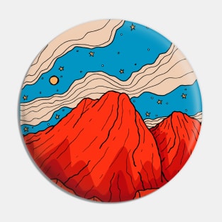 Red rock mounts Pin