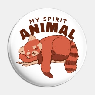 Red Panda Is My Spirit Animal Pin