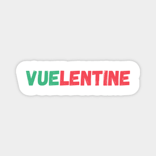 Valentine's day pun for vuejs enthusiast web developers Magnet