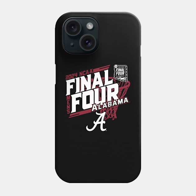 Alabama Crimson Tide Final Four 2024 March Madness Net Phone Case by Pastelsword