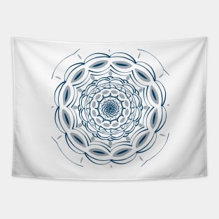 Winter Blues Pattern Tapestry