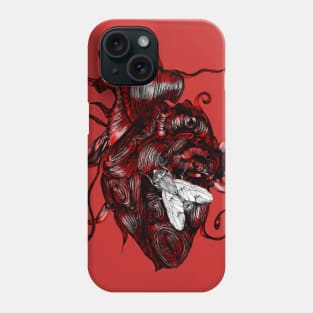 The Fly and the Heart Phone Case