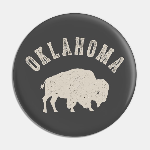 Vintage Oklahoma Buffalo Bison Pin by MerchFrontier