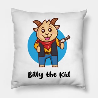 Billy the Kid (on light colors) Pillow