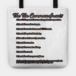 The ten commandments Tote