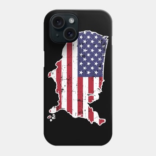 Flag Merica 4th of July Shirt Patriotic Map of America Phone Case