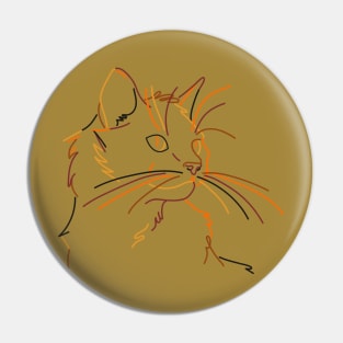 Autumn Cat Pin