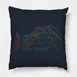 Hunter Mountain Trail Map Pillow