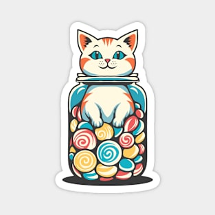 Cat and Candy Magnet