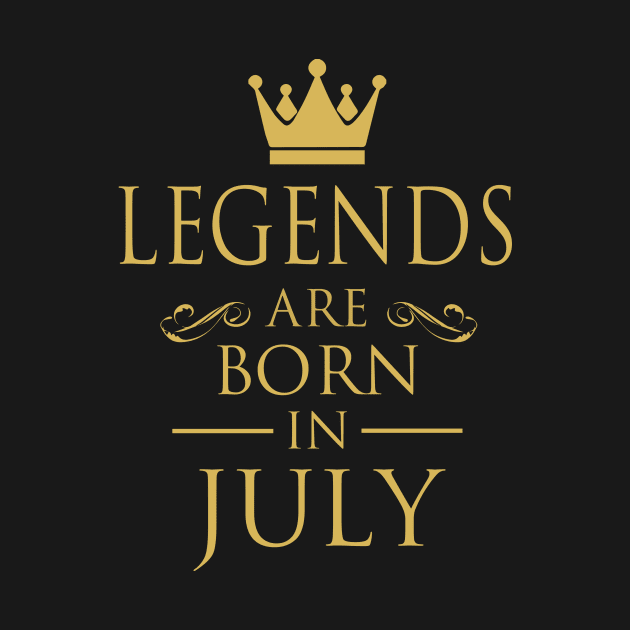 LEGENDS ARE BORN IN JULY by dwayneleandro