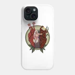 reading heart Phone Case