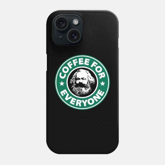 Karl Marx Coffee Phone Case by sqwear