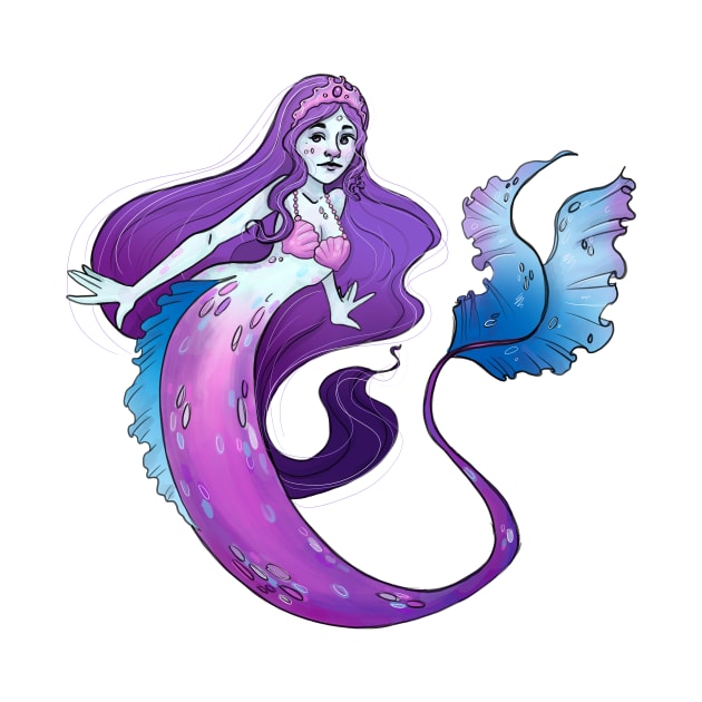 Purple Mermaid by Lynn S