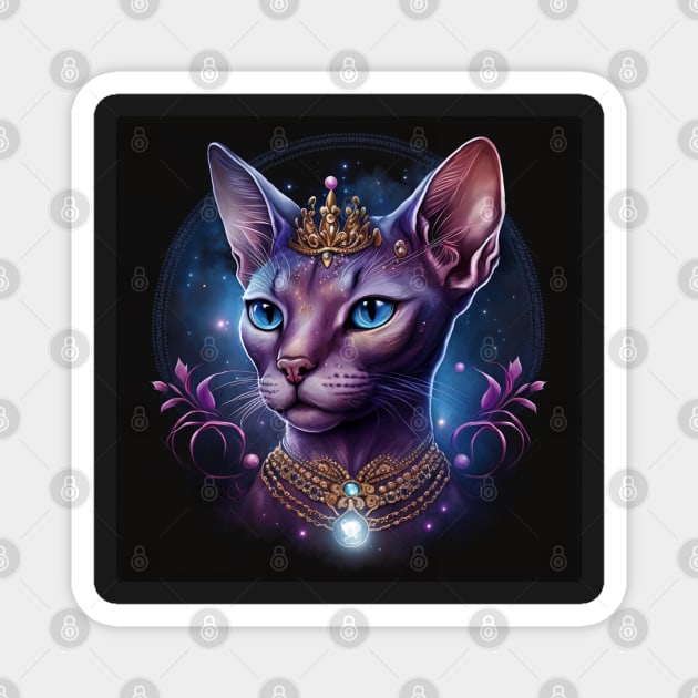 Royal Abyssinian Cat Magnet by Enchanted Reverie