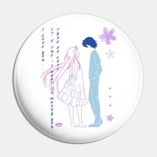 Ano Hana Letter Pin