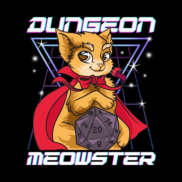 Cute & Funny Dungeon Meowster Tabletop Gamer by theperfectpresents