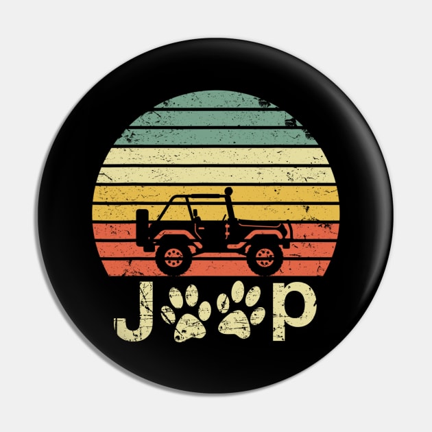 Vintage Jeep Dog Paw Jeep Pin by Oska Like