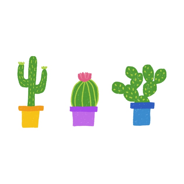 Cacti Row by bluevolcanoshop@gmail.com