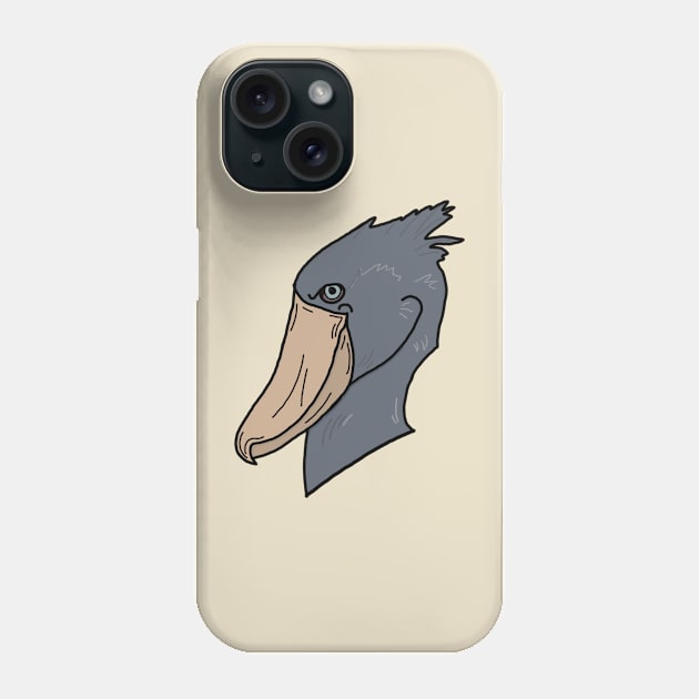 Shoebill Phone Case by Tattered Textiles