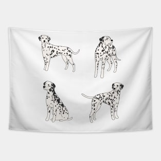 Cute dalmatian pack Tapestry