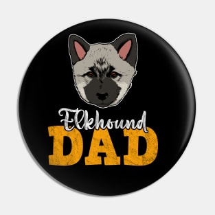 Norwegian Elkhound Dad Pin