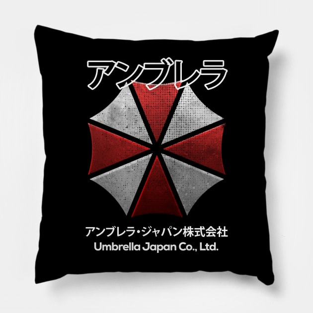 Umbrella Japan Pillow by DeathAnarchy