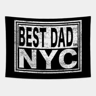 Best Dad in NYC Vintage Father's Day Tapestry