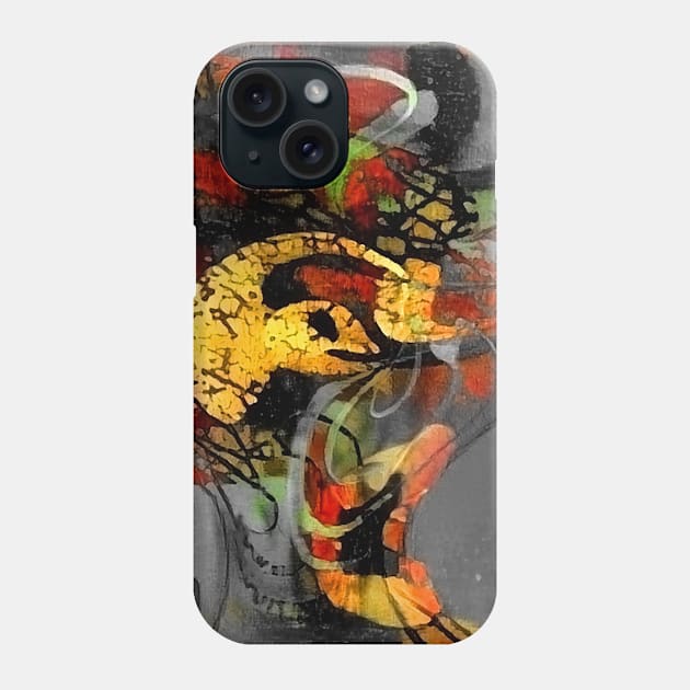 Abstract swirls painting Phone Case by rolffimages