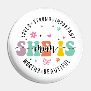 She is Mom, Retro Mother, Blessed Mom, Mom Life, Mother's Day Pin