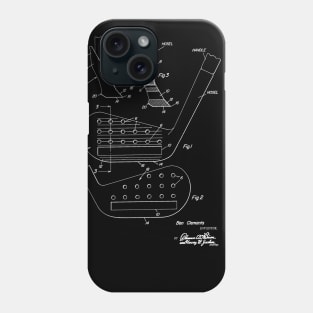 Golf Club Head Vintage Patent Drawing Phone Case