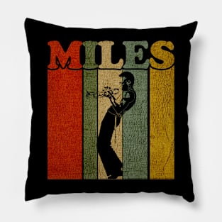 Retro Miles Davis Pillow