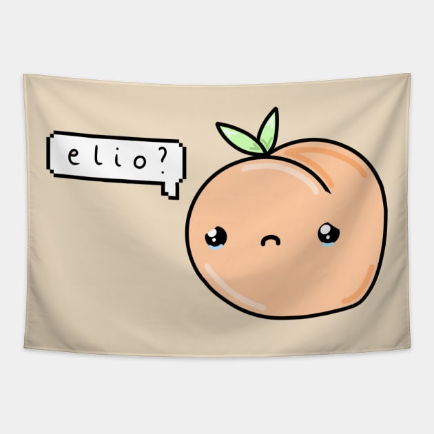 Elio Elio Elio Peach Tapestry by kawaiiwithkarti